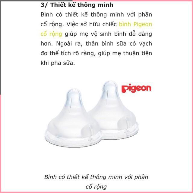 Bình sữa Pigeon cổ rộng PP Plus 160ML/240ML { CHÍNH HÃNG PIGEON }