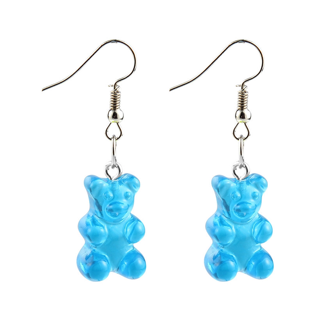 Khuyên Tai Nhựa Hình Gấu Dễ Thương