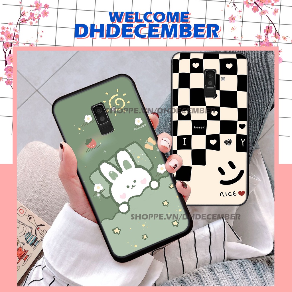 Ốp lưng Samsung Galaxy A6 PLUS - J8 in hình dễ thương- cute dog- n@sa RẺ-ĐẸP-CHẤT