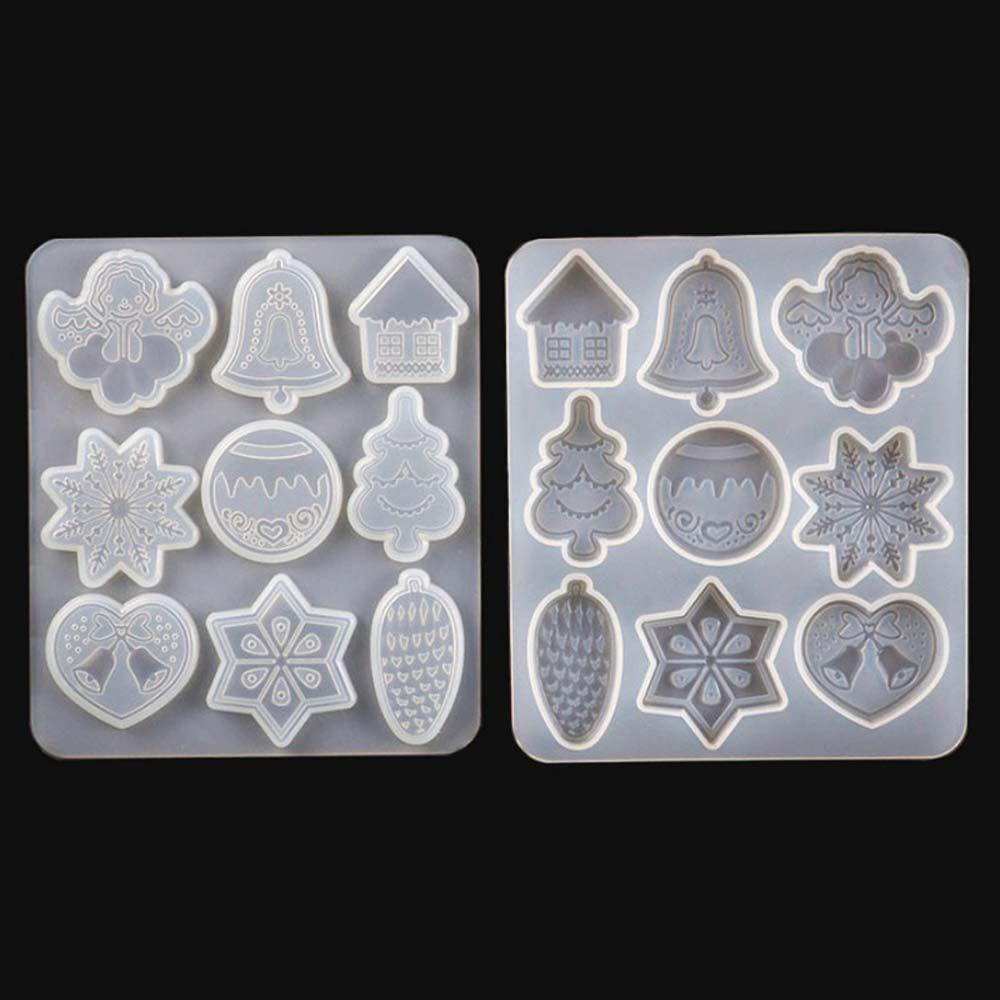 NICKOLAS Khuôn Silicone Làm Móc Khóa Hình Chuông Giáng Sinh