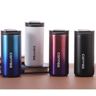 Ly cốc giữ nhiệt 2 lớp cách nhiệt Coffee tiện dụng 400ml - 500ml