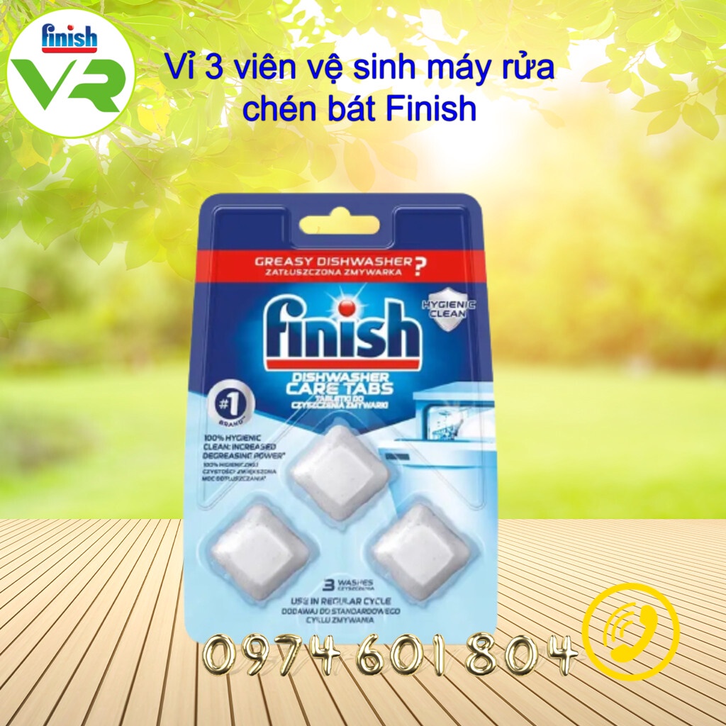 Combo Viên Rửa Chén Bát Finish Essential Hộp 100 viên Hương Chanh Nhập Khẩu Chính Hãng