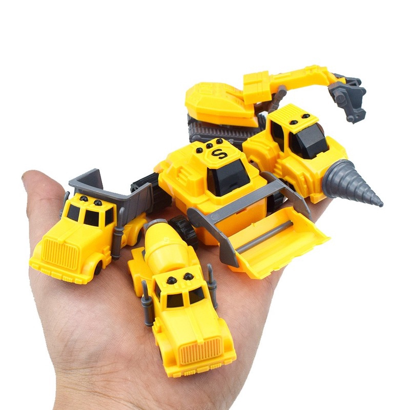 Mô hình xe xây dựng đồ chơi 5 trong 1 cho bé