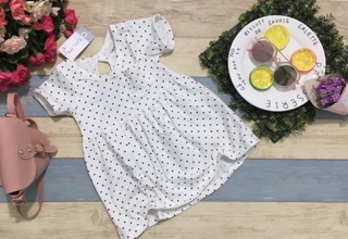 Đầm thun cotton bé gái