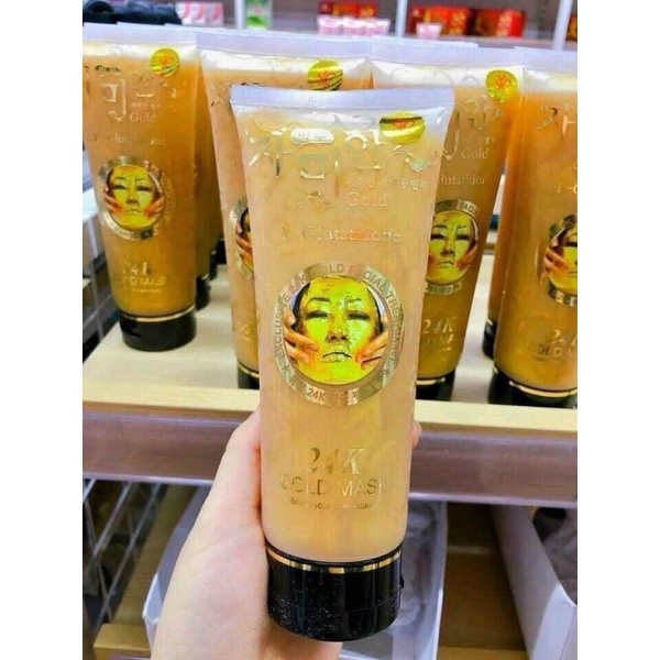 1 Tuýp mặt nạ 24k gold mask Tặng que đắp mặt