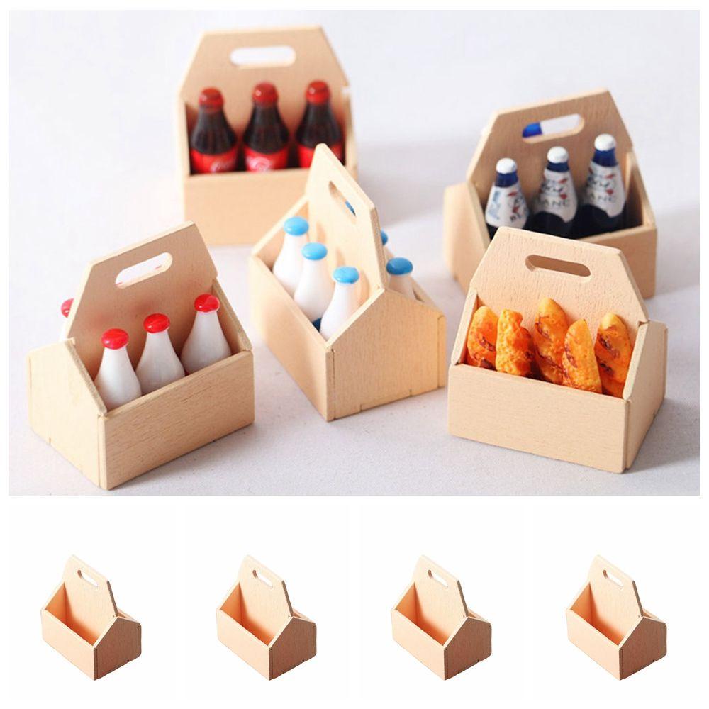 NIUYOU Bộ 4 Khung Gỗ Trang Trí Nhà Búp Bê Tỉ Lệ 1: 12