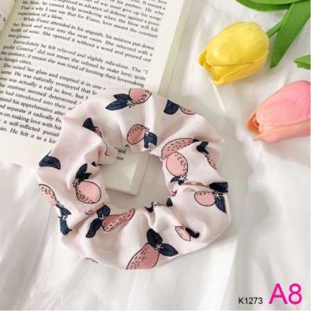 Dây buộc tóc cho bé đàn hồi phong cách dễ thương thanh lịch cột tóc scrunchies