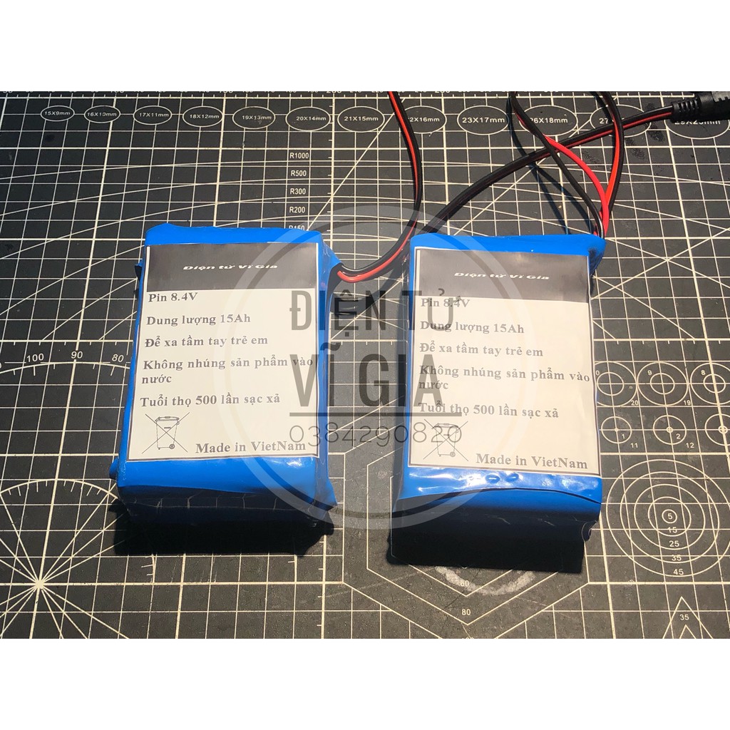 Pin 18650 khối 2S 7.2V-8.4V Dung lượng cao dùng cho loa Bluetooth công suất lớn
