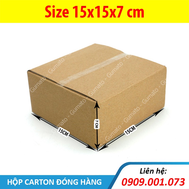 Hộp giấy P30 size 15x15x7 cm, thùng carton gói hàng Everest