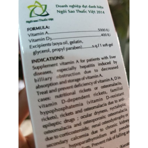 Viên uống Vitamin AD hãng OPC - Đông Anh Pharmart
