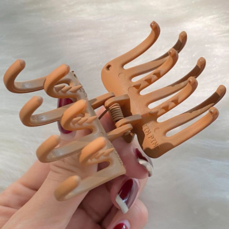 Kẹp Tóc Hình Cá Mập Màu Trơn Đơn Giản Thời Trang Hàn Quốc