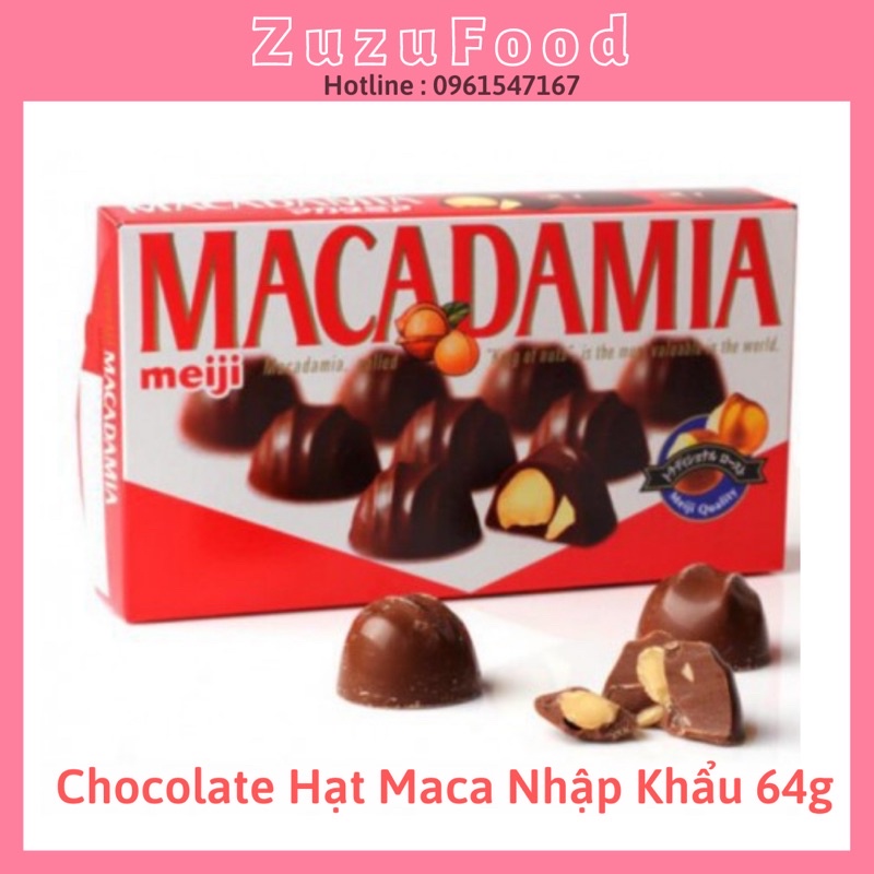 [SALE] Chocolate Meiji Hạt Macadamia Nhập Khẩu 64g