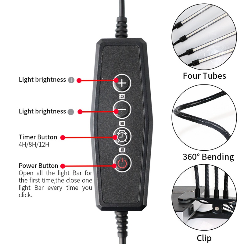 Đèn LED Kích Thích Tăng Trưởng Cho Cây Trồng 80W Đầy Đủ