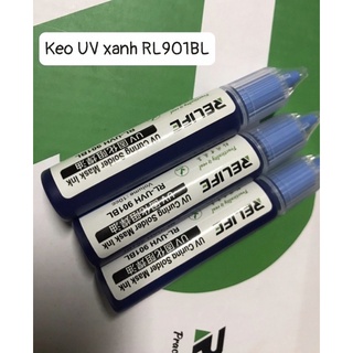 Keo xanh chống lem mas, keo UV relife 901bl, 10cc