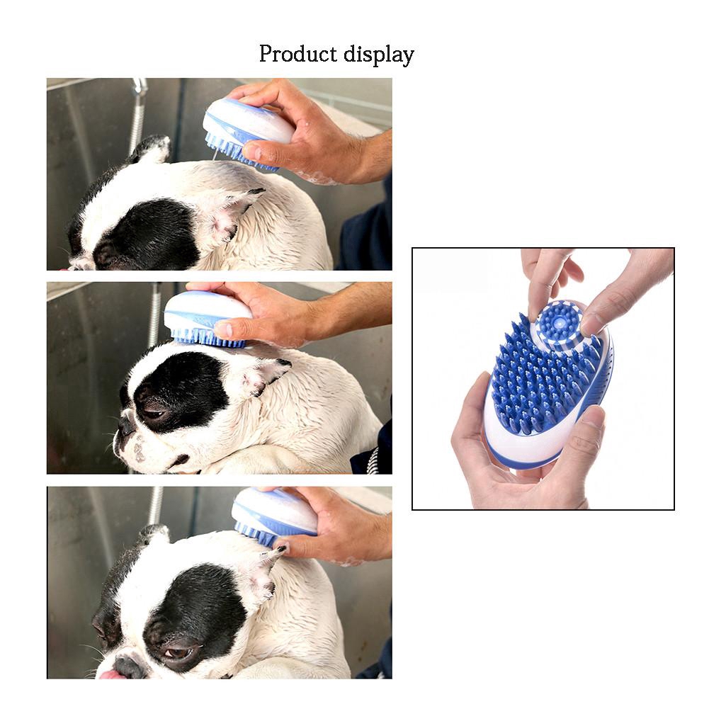 Bàn chải silicone tắm mát xa cho thú cưng