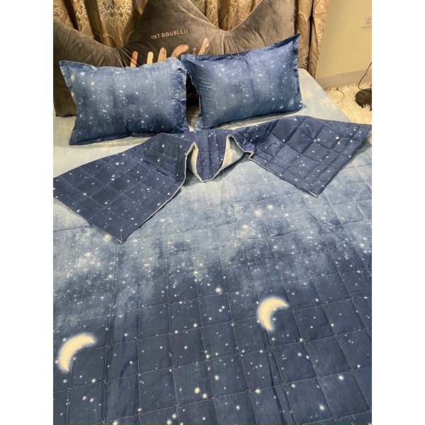 Bộ Chăn hè Ga Gối Cotton Poly Combo 5 Món - Ib chọn thêm nhiều mẫu