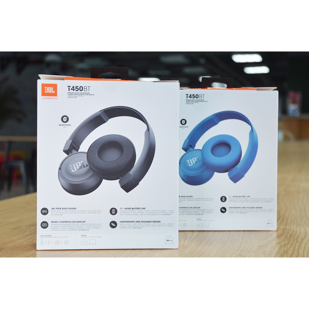 [CAO CẤP - LOẠI 1] Tai nghe chụp tai bluetooth JBL T450BT, âm bass siêu trầm, nghe siêu hay