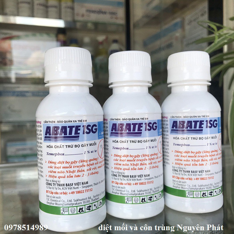 Abate 1SC 500g - thuốc diệt loăng quăng, bọ gậy, ấu trùng muỗi