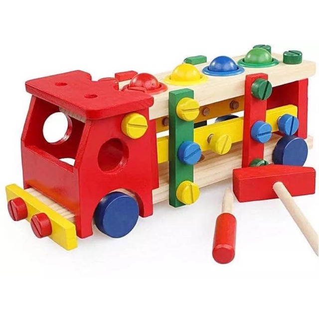 Bộ đồ chơi gỗ xe lắp ráp namcon27