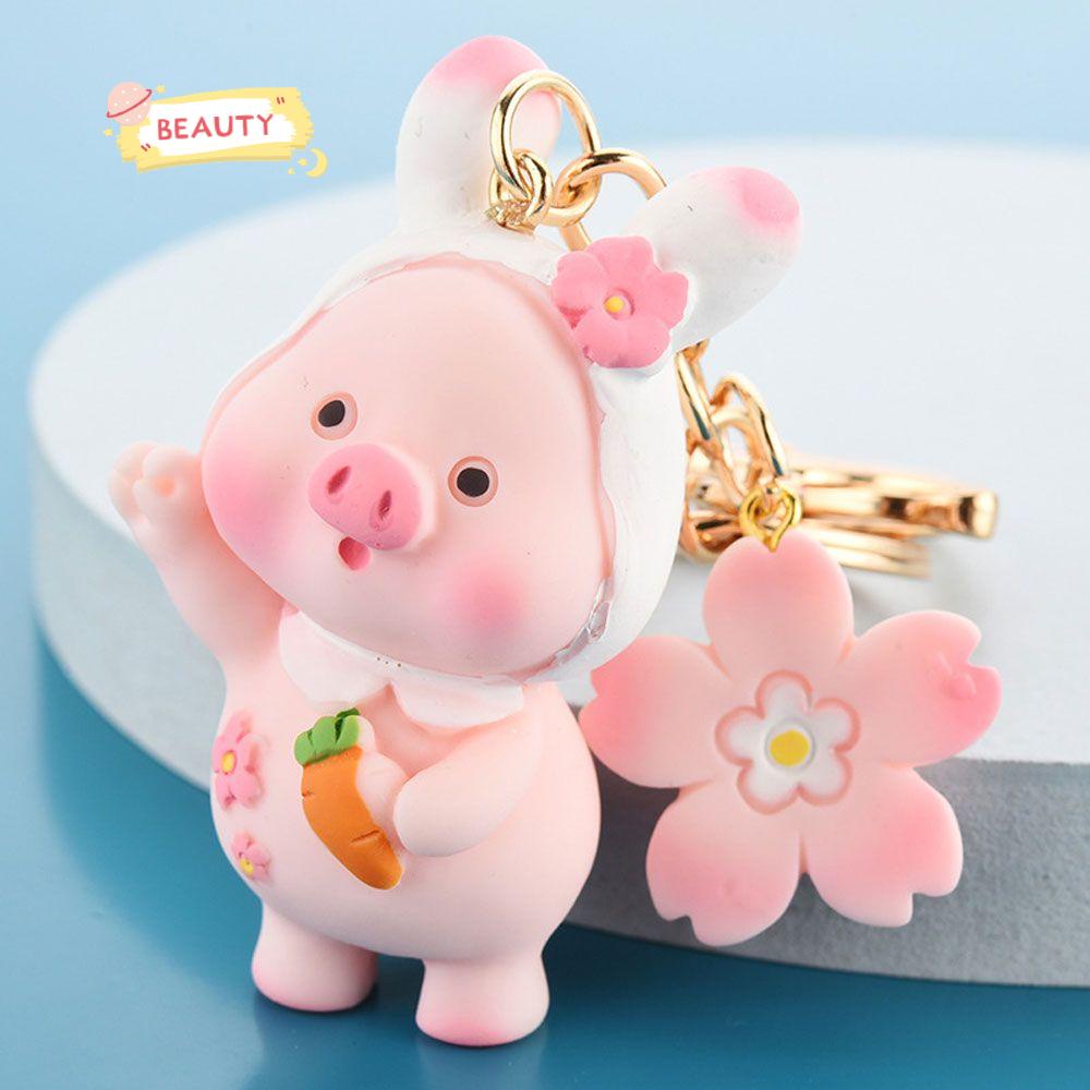 Móc Chìa Khóa Hình Heo Con Xinh Xắn Dễ Thương