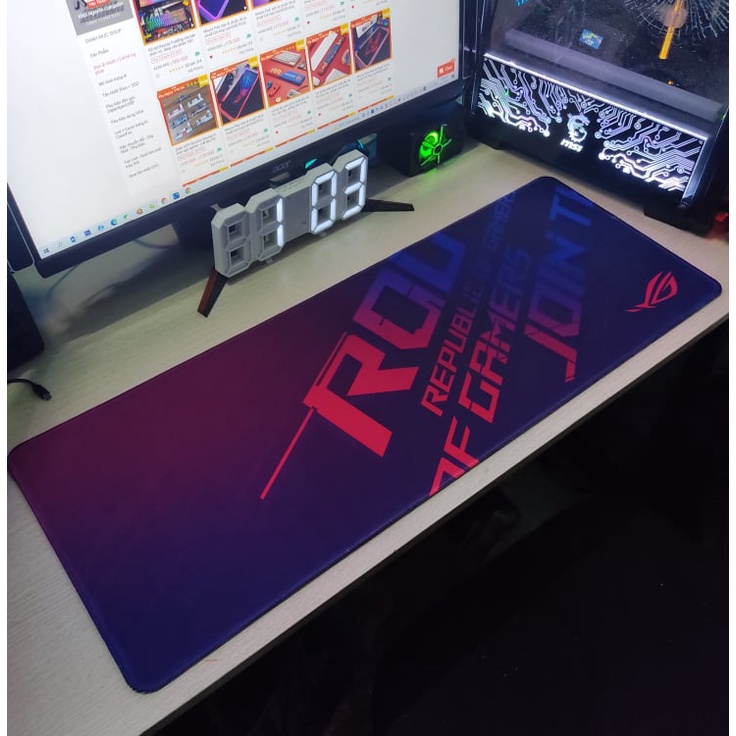 Mouse Pad, Bàn Di Chuột, Lót Di Chuột Gaming, Kích Thước 80cm x 30cm Dày 3mm