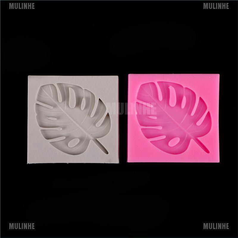 1 Khuôn Silicone Tạo Hình Làm Bánh Kẹo Hình Rùa / Lá Thời Trang DIY