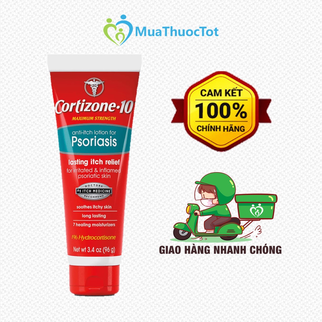 Kem Mỡ Giảm Ngứa Cho Người Bị Vẩy Nến Cortizone 10 Psoriasis 96g