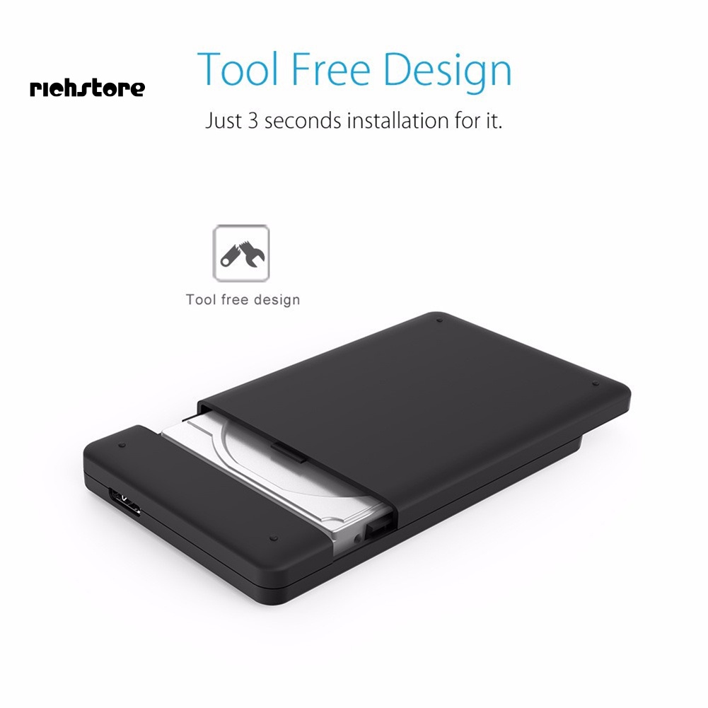 Hộp Đựng Ổ Cứng Ngoài 2.5inch Chuyển Từ 2TB SATA Sang Usb 3.0 SSD Ốp | BigBuy360 - bigbuy360.vn