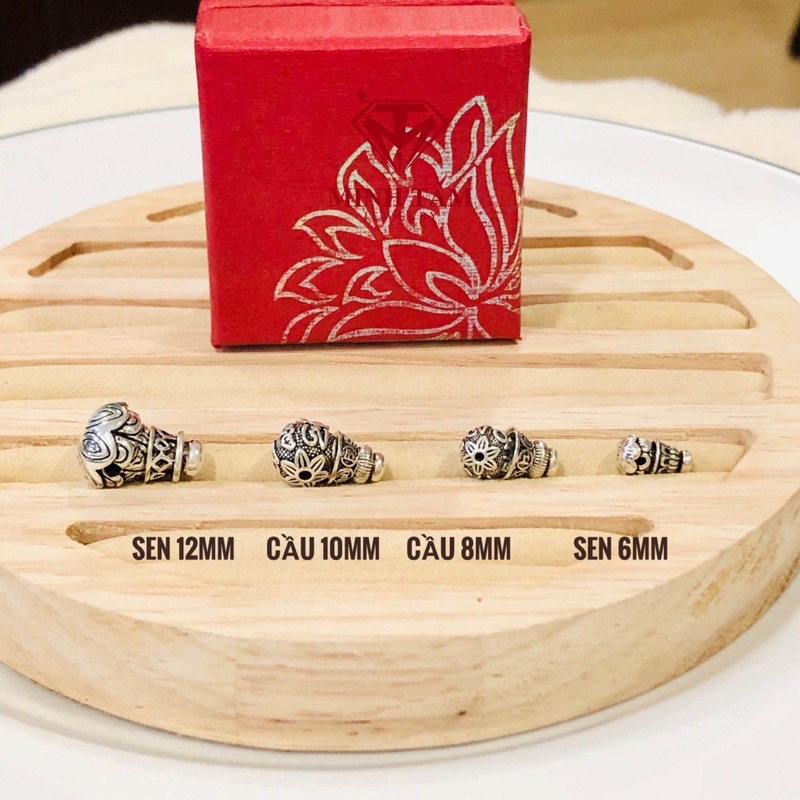 Charm bạc nút thắt hồ lô mix vòng tay hai chi tiết-Minh Tâm Jewelry