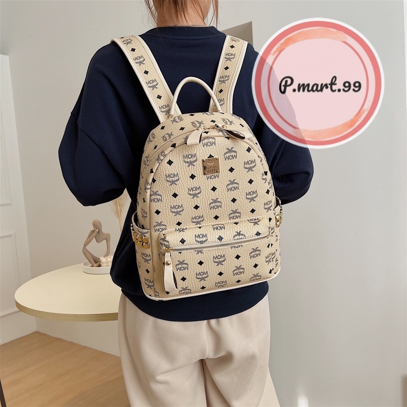 Balo MOM size 35cm vừa A4 và LAPTOP nội địa Trung chất da sịn