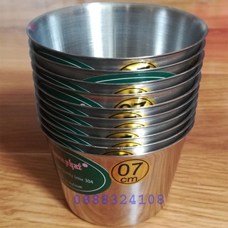 Ly Làm Đá Inox(7cm,8cm)- 10 cái