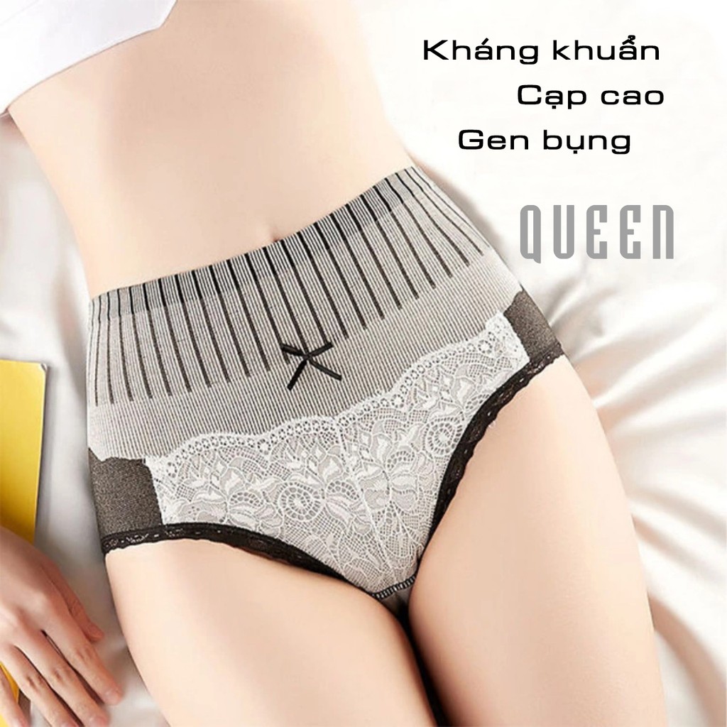 QUẦN LÓT NỮ GÂN TĂM CẠP CAO VIỀN REN - SIZE: M,L,XL- QUẦN CHIP REN CAO CẤP- FLQ69 | BigBuy360 - bigbuy360.vn
