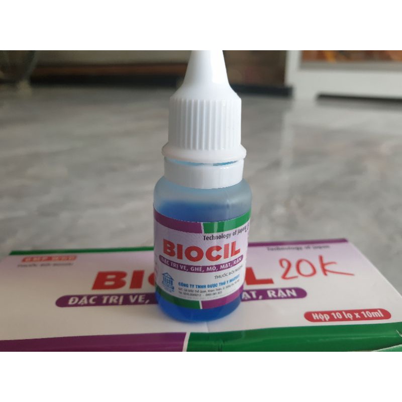 BIOCIL - 10ml nhỏ gáy tri ve ghẻ, nội ngoại kí sinh trùng cho chó mèo