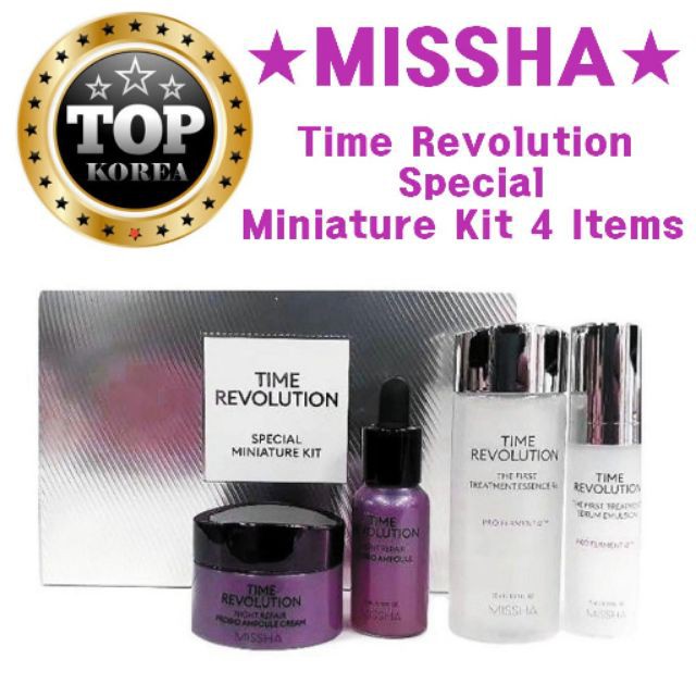 SET DƯỠNG TRẺ HÓA DA MISSHA TIME REVOLUTION SPECIAL MINIATURE KIT 4 MÓN