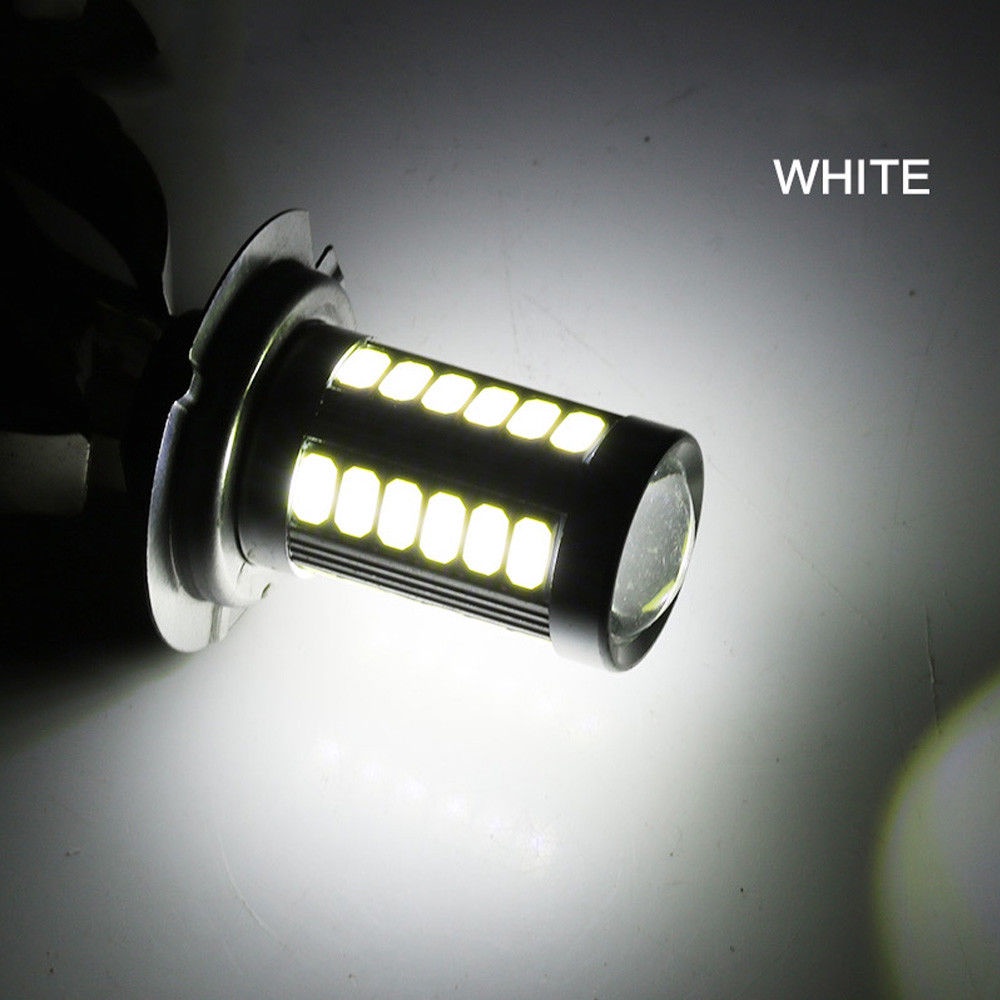 1 Đèn Pha Xe Hơi H7 5630 33SMD LED 12V - Màu Trắng