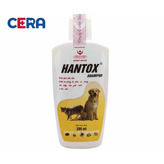 Sữa Tắm Tiêu Diệt Ve Ghẻ Rận Tai Bọ Chét Chó Mèo - Hantox 200ml