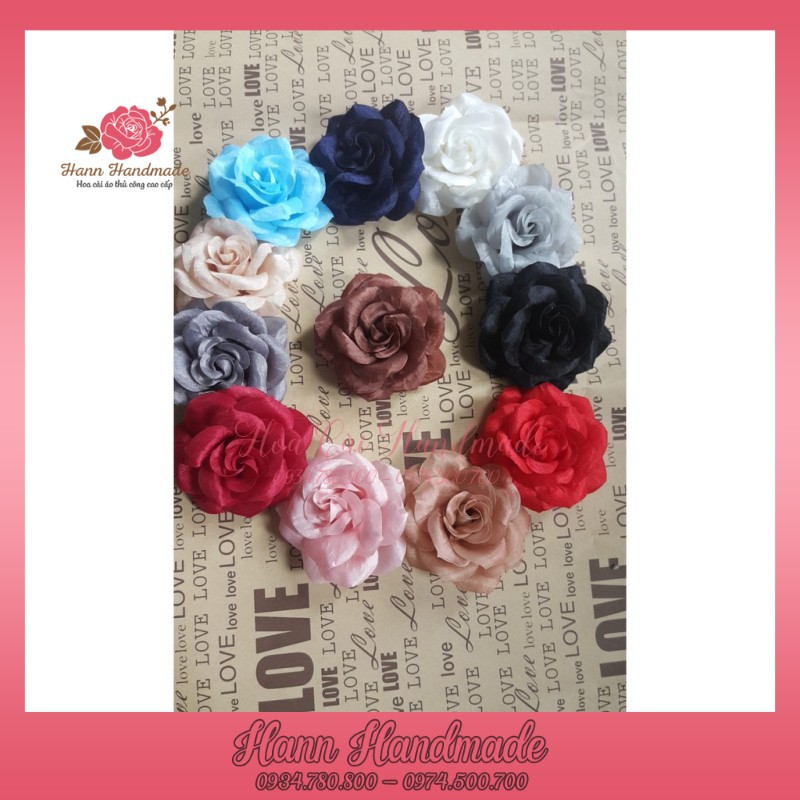 🌺 Hoa cài áo cao cấp 🌺 Sỉ Hoa Cài Áo - Hoa Cài Áo Cánh Nhọn, From Cứng Kim Trâm, KIm Cài - hoacaiaoThuThuy