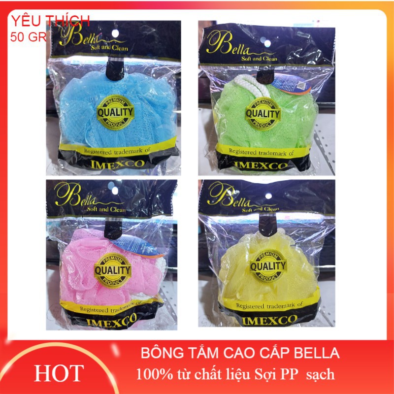 BÔNG TẮM TRÒN BỌT BIỂN BELLA