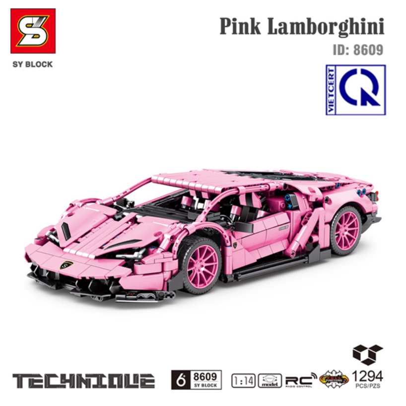 Đồ chơi lắp ráp xe Technic mô hình siêu xe Lamborghini  - SY BLOCK 8609