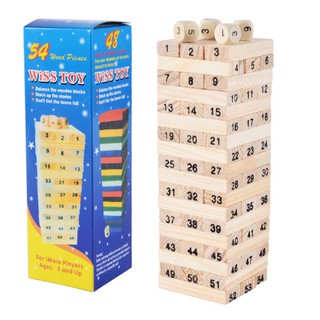 Đồ chơi rút gỗ 54 thanh mini