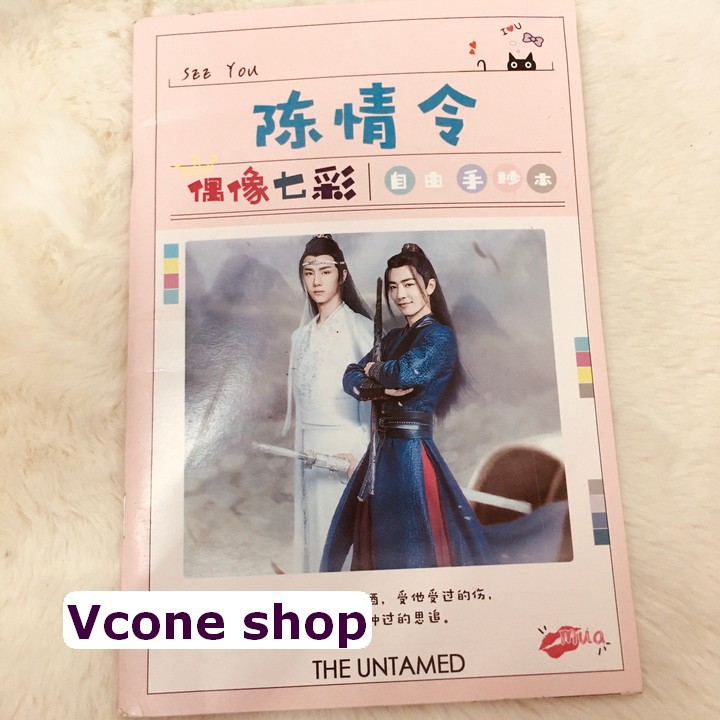 Vở Trần Tình Lệnh Ma Đạo Tổ Sư vở tập viết idol Trung Quốc ảnh bìa in màu quà tặng trang trí xinh xắn dễ thương