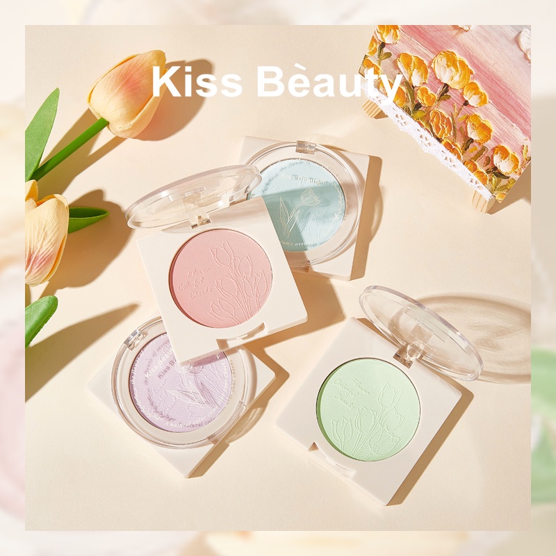 Phấn Má Hồng Dạng Nén Kiss Beauty Tông Lì Che Khuyết Điểm Toàn Diện Kiềm Dầu Chống Nước NO.83251