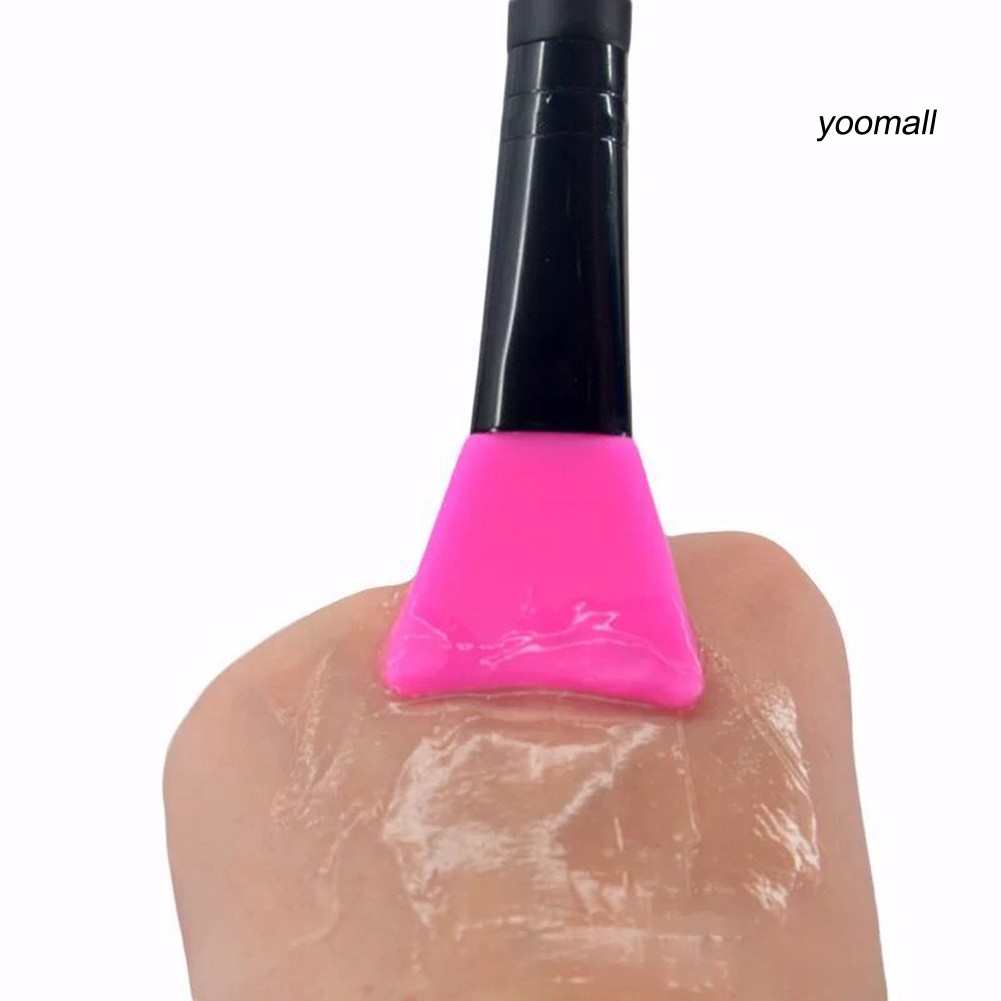 [Hàng mới về] Cọ đắp mặt nạ bằng silicon dạng phẳng thân thiện với làn da chăm sóc hiệu quả