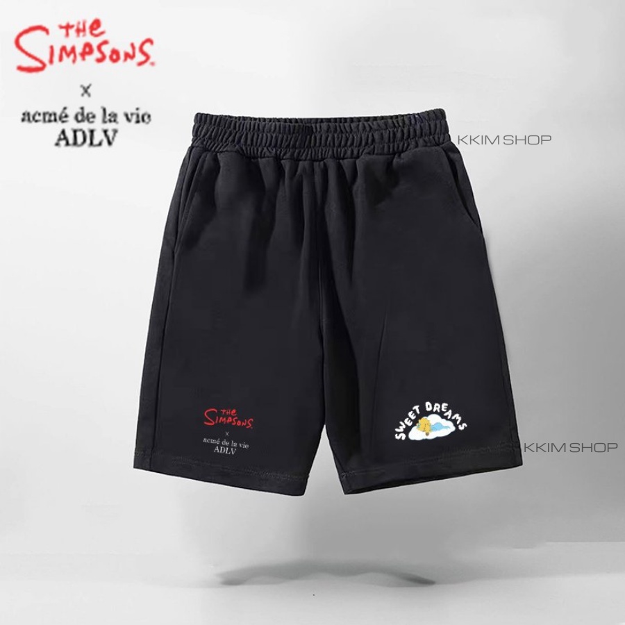 QUẦN SHORT ADLV The Simpsons Nam Nữ, quần đùi thun unisex form rộng thể thao, lửng cộc ngắn mặc nhà KKIMSHOP