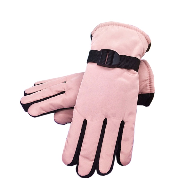 1 Cặp Găng Tay Trượt Tuyết Mềm Mại Dày Dặn Ấm Áp Chống Thấm Nước Cho Bé / 1 Cặp
