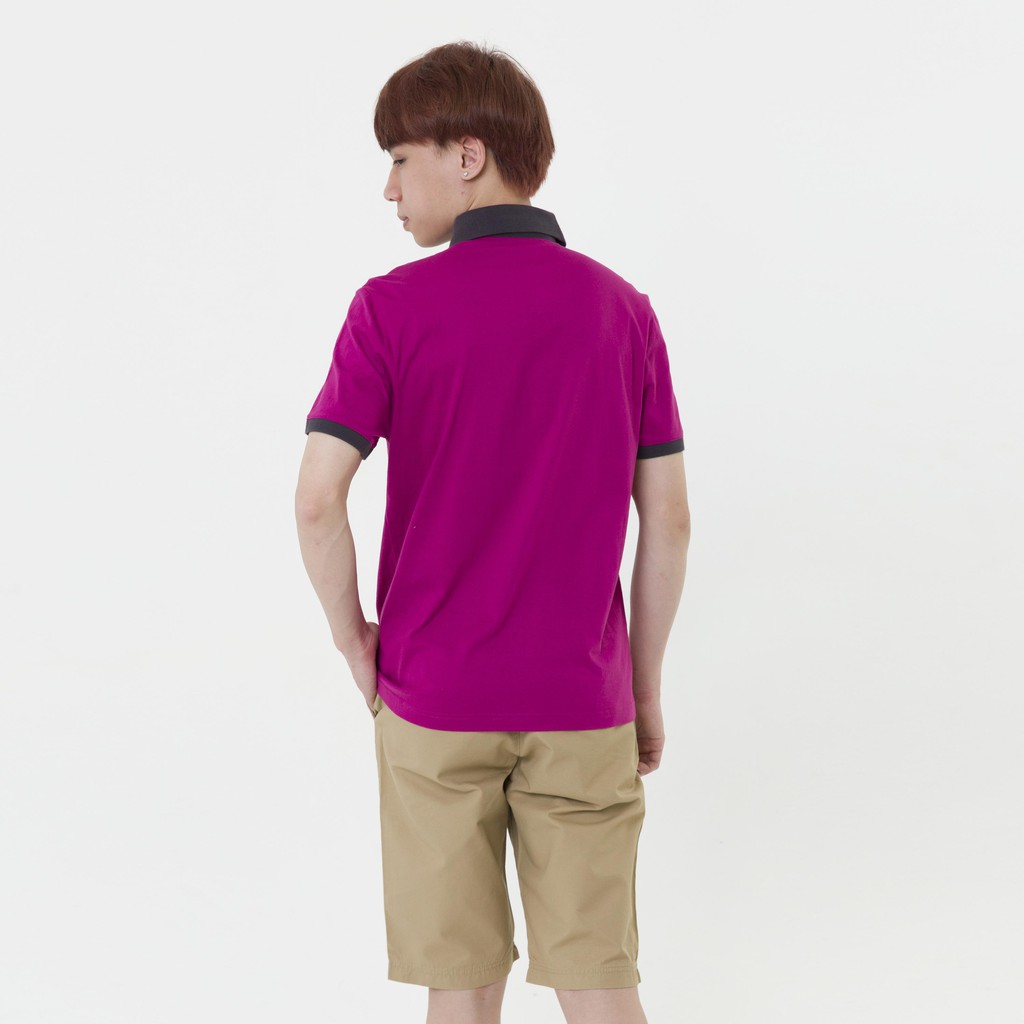 Áo phông nam trơn tay ngắn có cổ cao cấp Hàn Quốc The Shirts Studio 11A2029PI