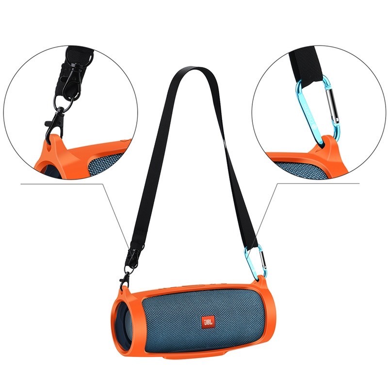 Vỏ Case Silicone Bảo Vệ Loa Jbl Charge 4 Có Quai Đeo