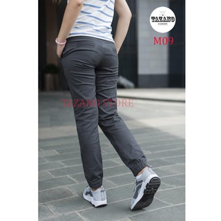 Quần Jogger Kaki Nữ Co Giãn 4D Hàng Xuất Khẩu (Màu Xám Lông Chuột)