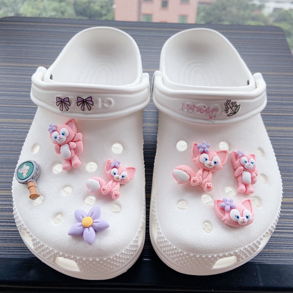 Bộ 7 phụ kiện gắn giày crocs tự làm trang trí thời trang