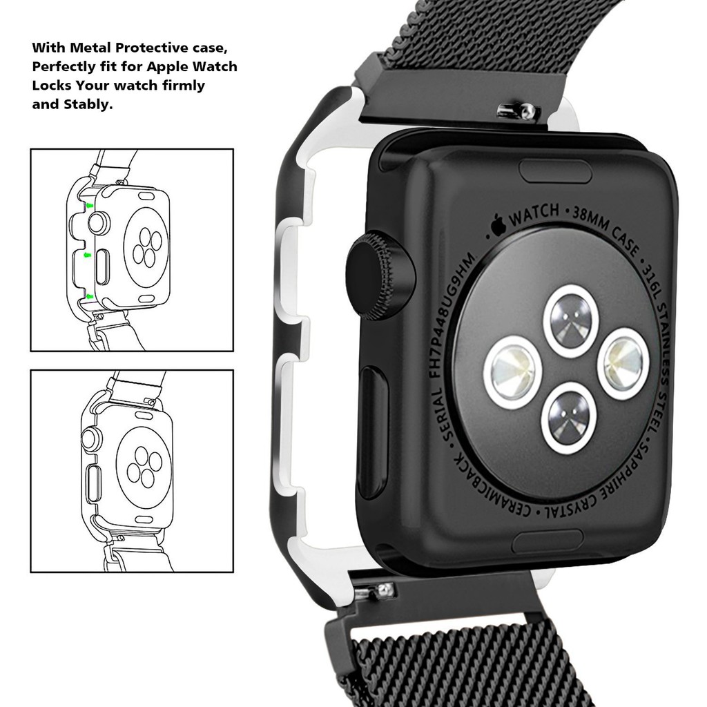 Dây đeo Apple Watch 42mm Milanese Loop kèm ốp bởi Chocongnghevn